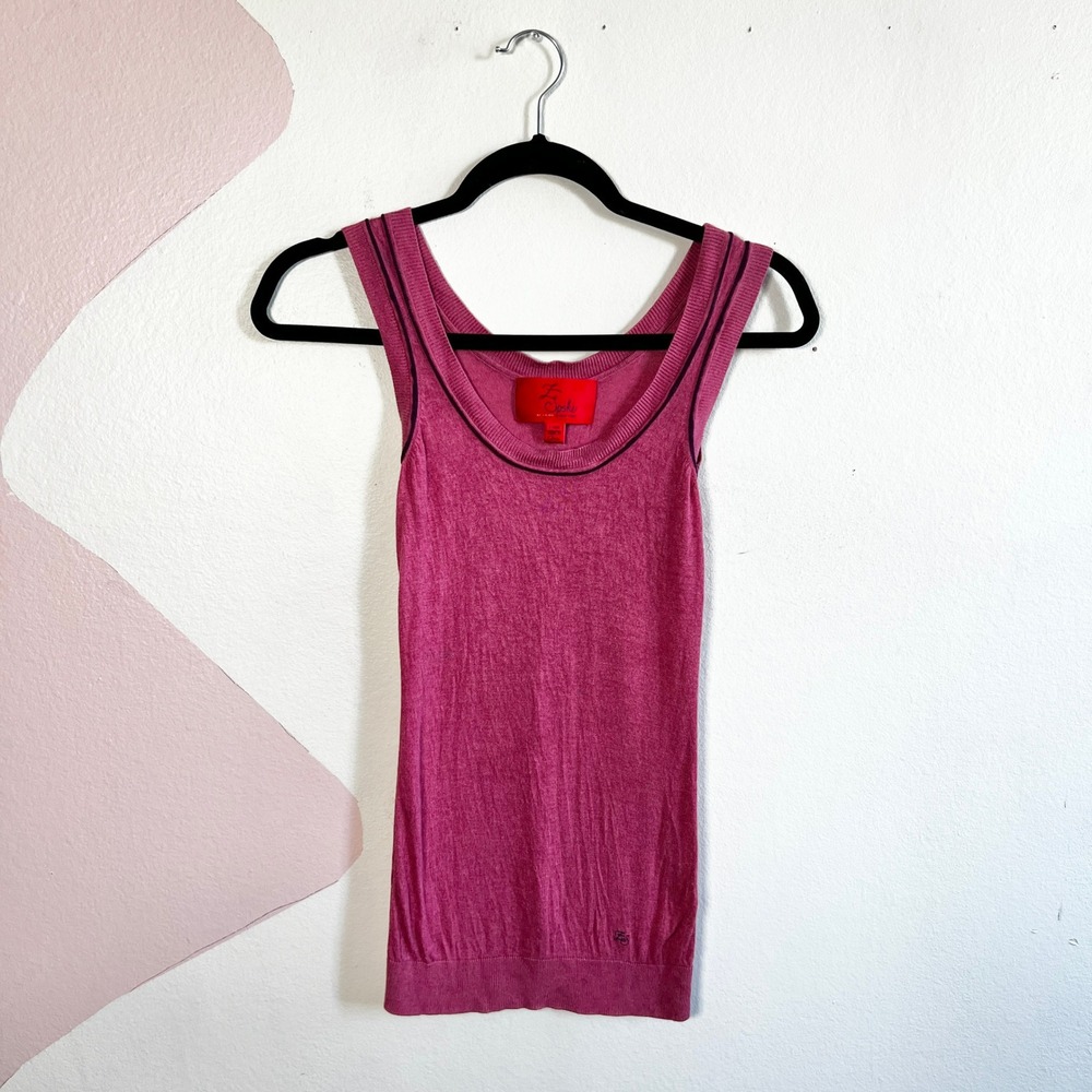 Z Spoke‎ Zac Posen Knit Tank Top Women's XS Coquette Soft Girl